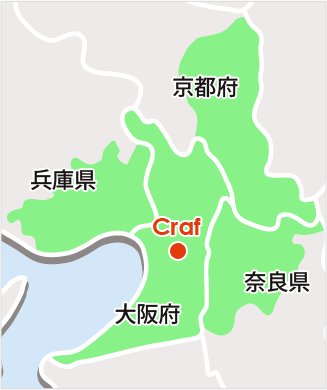 Craf（クラフ）対応エリア地図